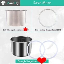 Original 6 Qt Power Cooker XL Replacement Inner Pot With 2 Pack Sealing Ring For Power Pressure Cooker PPC770 PPC771 PPC770-1 PRO PCXL-PRO6 PCTR-16 YBD60-100 WAL1 WAL2 13 Original 6 Qt Power Cooker XL Replacement Inner Pot With 2 Pack Sealing Ring For Power Pressure Cooker PPC770 PPC771 PPC770-1 PRO PCXL-PRO6 PCTR-16 YBD60-100 WAL1 WAL2 -KitchenAid Shop 41QHVHUXnWS