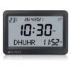 Automatic Worldwide Digital 8 Azan Prayer Sounds Islamic Wall And Desk Clock For USA FAJ-113 - Jet Black