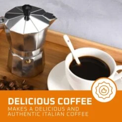 Espresso Coffee Maker - Manual Espresso Coffee Machine - Portable Coffee Brewer, Moka Pot, Coffee Percolator - Stovetop Coffee Maker For Espresso, Coffee Or Cappuccino - Small Camping Coffee Pot -KitchenAid Shop 41QPyKH2dbL