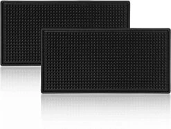 WISHMART | Black Bar Mats Set Of 2 (18x12 Inches) | Drying, Durable And Stylish Spill Mats For Bars, Restaurants, Coffee Shops, Bar Mats For Countertop And Table Top, Non-Spill & Non-Toxic Mats 15 WISHMART | Black Bar Mats Set Of 2 (18x12 Inches) | Drying, Durable And Stylish Spill Mats For Bars, Restaurants, Coffee Shops, Bar Mats For Countertop And Table Top, Non-Spill & Non-Toxic Mats -KitchenAid Shop 41QWW46whsS. AC