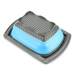 Over The Sink Collapsible Colander Kitchen Strainer Basket-Wash Vegetables And Fruits, Drain Cooked Pasta And Dry Dishes,6-Quart Capacity -Blue 15 Over The Sink Collapsible Colander Kitchen Strainer Basket-Wash Vegetables And Fruits, Drain Cooked Pasta And Dry Dishes,6-Quart Capacity -Blue -KitchenAid Shop 41QZnohvD9L