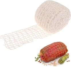 5m Meat Netting Roll,Size 18,Elastic Smoked Meat Poultry Ham Netting Meat Butcher Twine Net Roll Wrapping Net,Beef Netting Roll For Meat Cooking Meat Sausage Making -KitchenAid Shop 41Qa8eWwUqL. AC