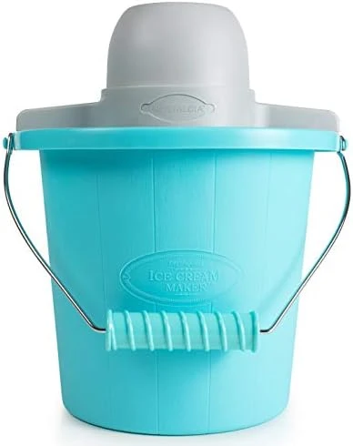Electric Ice Cream Maker, 4 Quarts, Soft Serve Machine With Easy-Carry Handle For Ice Cream, Frozen Yogurt Or Gelato, Blue 7 Electric Ice Cream Maker, 4 Quarts, Soft Serve Machine With Easy-Carry Handle For Ice Cream, Frozen Yogurt Or Gelato, Blue - Image 5