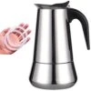 Stovetop Espresso Maker Stainless Steel Moka Pot Espresso Maker Percolator Italian Coffee Maker Capable Moka Coffee Machine Cafe Percolator Maker For Home & Camping-12Cup -KitchenAid Shop 41QhbFXiZ3L