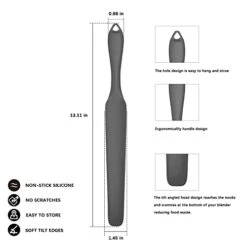 Silicone Blender Spatula, Slim Blade Scraper Accessory Designed For Vitamix Blender Blades -KitchenAid Shop 41QhhBbq3bL