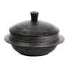 IH Induction Korean Traditional Iron Pot Rice Gamasot Ceramic Cauldron 7.7"(20cm) Made In Korea