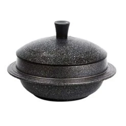 IH Induction Korean Traditional Iron Pot Rice Gamasot Ceramic Cauldron 7.7"(20cm) Made In Korea