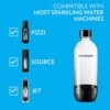 SodaStream 1L Classic DWS Carbonating Bottle Black (twinpack), Pack Of 2
