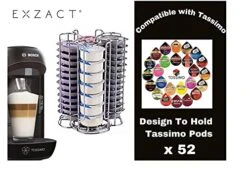 Coffee Capsule Holder, Compatible With Tassimo Capsules (52pcs) – Rotating Coffee Pod Stand (Tassimo 52pcs) -KitchenAid Shop 41QtQbkBh6S