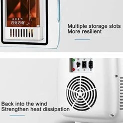 TONPOP Mini Fridge Portable Powered Cooler And Warmer For Cars, Road Trips, Homes, Offices, And Dorms (Blue 8L) -KitchenAid Shop 41QuTrjuDwS