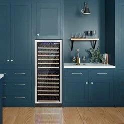 Wine Cabinet 24" Refrigerator, 152 Bottles Large Capacity Rapid Cooling Low Noise, Frost Free Wine Refrigerator With Digital Temperature Control, Freestanding Or Built-in