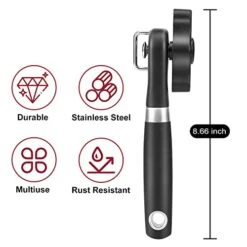 Safe Cut Can Opener, Manual Can Opener, Smooth Can Edge, Food Grade Stainless Steel Cutting Blade For Kitchen & Restaurant -KitchenAid Shop 41RA9rytefL