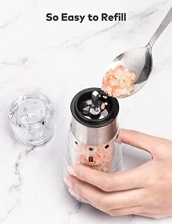 Pepper Grinder Or Salt Mill Set Grind Smoothly-Adjustable Coarseness Refillable Pepper Mill Grinder Easy To Clean TREBLEWIND -KitchenAid Shop 41RC15XR5ML