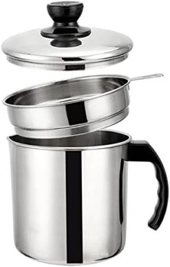 18/8 Stainless Steel Oil Storage Grease Keeper, Grease Strainer Pot Grease Container With Mesh Strainer (2.0 L) -KitchenAid Shop 41RFgUIW8L. AC 1