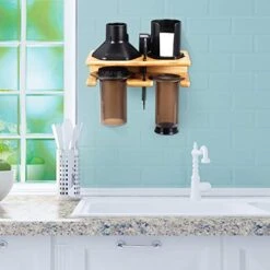 Pace Saving Organizer Wall Mount For Aeropress Set, Polished Bamboo 12 Pace Saving Organizer Wall Mount For Aeropress Set, Polished Bamboo -KitchenAid Shop 41RQcyuV1ML
