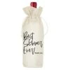 Best Shower Ever Wine Bag Gift, Shower Host Gift Ideas, Baby Shower Host Gift, Bridal Shower Host Gift, Party Host Gift, Personalized Gift Wine Bag - Burlap Drawstring Wine Bag
