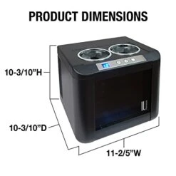 IL-OW002 Wine Chiller Refrigerator Open Countertop Thermoelectric Cooling Freestanding Design, Adjustable Temperature Control, 2-Bottle, Black 12 IL-OW002 Wine Chiller Refrigerator Open Countertop Thermoelectric Cooling Freestanding Design, Adjustable Temperature Control, 2-Bottle, Black -KitchenAid Shop 41RT4YzfyCL