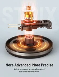 Lectric Kettle,Tea Kettle With 6 Temperature Settings,Paris Rhône 1.7L Cordless Hot Water Boiler Heate,Strix Thermostat,Touch Control,Auto-Shutoff/Boil-Dry Protection, Keep Warm,LED Indicator,Coffee -KitchenAid Shop 41RTbN3AnaL