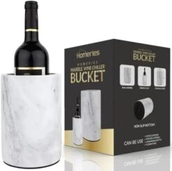 Marble Wine Chiller Bucket - Wine & Champagne Cooler For Parties, Dinner – Keep Wine & Beverages Cold – Holds Any 750ml Bottle - Ideal Gift For Wine Enthusiasts 19 Marble Wine Chiller Bucket - Wine & Champagne Cooler For Parties, Dinner – Keep Wine & Beverages Cold – Holds Any 750ml Bottle - Ideal Gift For Wine Enthusiasts -KitchenAid Shop 41RbDmKzoJL. AC