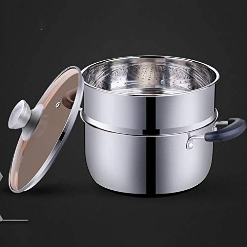 Small Steamer Stainless Steel Thickened Household Non-Stick Cooker Induction Cooker Gas Binaural Stew Pot Soup Pot Steamer 5 Small Steamer Stainless Steel Thickened Household Non-Stick Cooker Induction Cooker Gas Binaural Stew Pot Soup Pot Steamer - Image 3