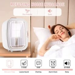 20L Mini Fridge, Skincare Fridge, Makeup Fridge With LED Mirror, AC/DC Portable Thermoelectric Cooler And WarmerSmall Fridge, Eco & Quiet Mini Refrigerator For Bedroom, Comestic Storage -KitchenAid Shop 41RjnMuX37L