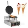 Commercial Ice Cream Cone Machine Waffle Cone Maker 110V Electric Stainless Steel Egg Roll Mold Nonstick Waffle Cone And Bowl Maker For Home Restaurant Use 1200W