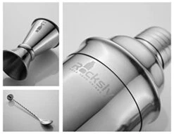 Mixology Bartender Kit And Cocktail Shaker Set For Drink Mixing | Mixology Set With 10 Bar Set Tools And Bamboo Stand Makes It The Perfect Home Cocktail Kit | Complete Bartender Kit (Silver) -KitchenAid Shop 41RoMNhSkAL