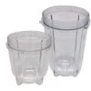 Replacement 16oz Tall Cup And 12oz Short Cups Set For Magic Bullet,MB1001/MB 1001B/MBR-1701 /MBR-1702 /MBR-1101 /MB-BX1770-02/MBR-030 Fits Original Magic Bullet Blender Juicer,e(1tall Cup+1 Short Cup) -KitchenAid Shop 41Rqr6ahCNL