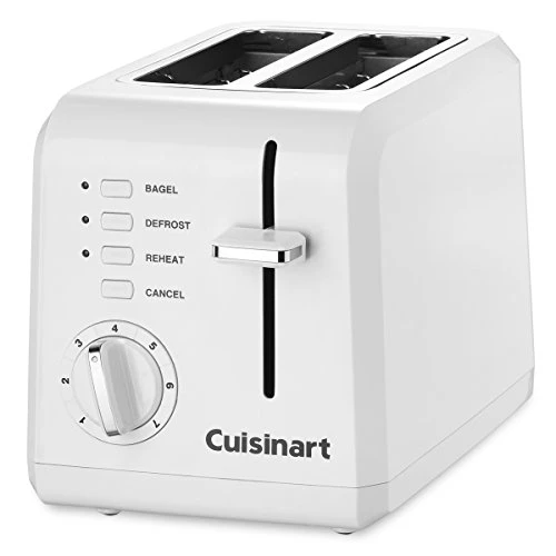 Cuisinart CPT-122 2-Slice Compact Plastic Toaster (White) & CCO-50N Deluxe Electric Can Opener, White 4 Cuisinart CPT-122 2-Slice Compact Plastic Toaster (White) & CCO-50N Deluxe Electric Can Opener, White - Image 2
