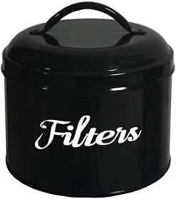 Coffee Filter Holder For Counter, Coffee Filter Holder Storage White Enamelware Basket Container Round With Lid, Rustic Farmhouse Coffee Bar Décor 10 Coffee Filter Holder For Counter, Coffee Filter Holder Storage White Enamelware Basket Container Round With Lid, Rustic Farmhouse Coffee Bar Décor -KitchenAid Shop 41RxivY0vjL. AC