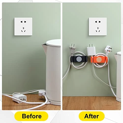 18 Pcs Cord Organizer For Kitchen Appliances, Rotatable Cord Holder Appliance Cord Organizer Stick On Cord Keeper Rubber Cord Wrapper For Appliances Power Cords, Air Fryers Toasters Cables And Wires 7 18 Pcs Cord Organizer For Kitchen Appliances, Rotatable Cord Holder Appliance Cord Organizer Stick On Cord Keeper Rubber Cord Wrapper For Appliances Power Cords, Air Fryers Toasters Cables And Wires - Image 5