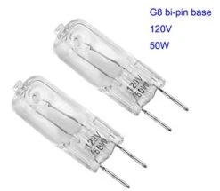 Light Bulb For GE Microwave Oven - 120V 50W Halogen Light Bulb Lamp For GE Over The Range Microwave Hood, Kitchen Over Stove Light Surface Light Bulb For GE Microwave, Replaces WB08X10057 WB08X10051