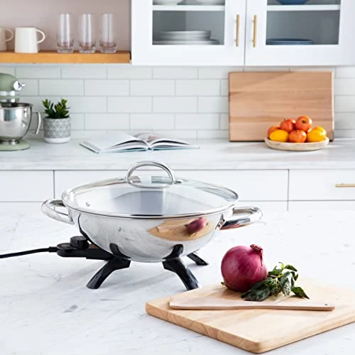 Presto 5900 1500-Watt Stainless-Steel Electric Wok 7 Presto 5900 1500-Watt Stainless-Steel Electric Wok - Image 5