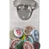 Beer Bottle Opener Wall Mounted With Magnetic Cap Catcher Wall Mount Bottle Opener Magnet | Beer Gifts For Men | Father's Day | Man Cave Decor Accessories | Dad Birthday Gift