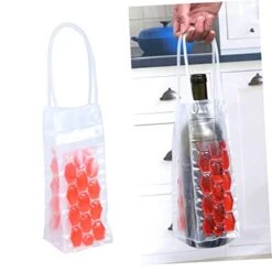 Travel Ice Pack Gel De Cejas Transparente Portable Cooler Ice Wine Cooler Champagne Cooler Bag Wine Cooler Sleeve Ice Bag Freezer Tote Bag Handbag Bottled Foldable Cooler -KitchenAid Shop 41SK0F5ElBL