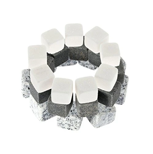 3Pcs Whiskey Stones Reusable Ice Cubes Chilling Stones For Beverages And Wines, Velvet Freezer Bag (Black) 5 3Pcs Whiskey Stones Reusable Ice Cubes Chilling Stones For Beverages And Wines, Velvet Freezer Bag (Black) - Image 3