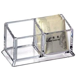 Acrylic Tea Bags Holder Coffee Sugar Bag Case Guest Room Storage Boxes - Holder For Tea Bags, Small Packets, Sweeteners,Sugar Packet, Coffee, Condiment (L16.6*W8.2*H7.5cm) 13 Acrylic Tea Bags Holder Coffee Sugar Bag Case Guest Room Storage Boxes - Holder For Tea Bags, Small Packets, Sweeteners,Sugar Packet, Coffee, Condiment (L16.6*W8.2*H7.5cm) -KitchenAid Shop 41SXXehPPIL