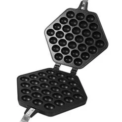 Gg Waffle Maker,Aluminum Alloy Non-Stick Waffle Pan DIY Eggettes Pan Egg Bubble Waffle Iron Cake Griddle Egg Roll Mode For Home Kitchen