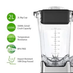 GENERIC Blenders For Kitchen, Professional Countertop Blenders For Smoothies/Ice Shakes With 8 Adjustable Speeds 4 Preset Programs, 70Oz 1450W High Speed Commercial Blender, 30000RPM, BPA Free -KitchenAid Shop 41SpAA4ostL