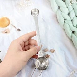 Onbay Double Head 5ml & 15ml Coffee Scoop Long Handle Stainless Steel Teaspoon & Tablespoon For Coffee Or Baking -KitchenAid Shop 41SwZXMPahL