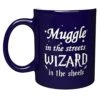 Ngraved 11oz Ceramic Cobalt Blue Gift Coffee Mug - Mvggle In The Streets Wizard In The Sheets - 11oz- Inspirational And Sarcasm Mothers Fathers Day Gift Cup For Bonus Grand Mom Dad -KitchenAid Shop 41T0tnpncDL