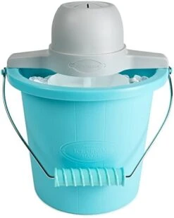 ICMP400BLUE 4-Quart Electric Ice Cream Maker With Easy Carry Handle