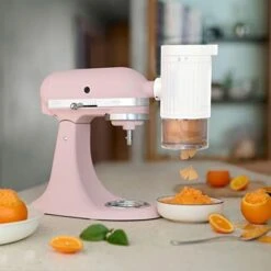 KITCHOOD Shave Ice Attachment For Kitchenaid Stand Mixer,Shaved Ice And Snow Cone Attachment For Kitchenaid Stand Mixer, White(10pcs Ice Mold Include) 12 KITCHOOD Shave Ice Attachment For Kitchenaid Stand Mixer,Shaved Ice And Snow Cone Attachment For Kitchenaid Stand Mixer, White(10pcs Ice Mold Include) -KitchenAid Shop 41T4YIM0H0L