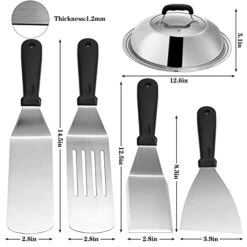 Griddle Accessories Compatible With Blackstone And Camp Chef, Flat Top Griddle Scraper Tool With Melting Dome For Outdoor Cooking, Grill Accessories 10 Griddle Accessories Compatible With Blackstone And Camp Chef, Flat Top Griddle Scraper Tool With Melting Dome For Outdoor Cooking, Grill Accessories -KitchenAid Shop 41T5KV4Ly0L