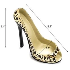 Gh Heel Wine Bottle Holder - Stylish Conversation Starter Wine Rack (Leopard Print) -KitchenAid Shop 41T7HUEI4NL