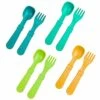 E-PLAY Made In USA 8pk Toddler Feeding Utensils Spoon And Fork Set | Made From BPA Free Eco Friendly Recycled Milk Jugs - Virtually Indestructible | Dishwasher Safe | Aqua Asst | Without Case -KitchenAid Shop 41TD5h2jRYL