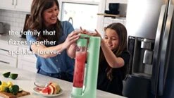 Fizzpod Home Soda Maker | Carbonated Beverage & Sparkling Water Maker | Includes 3 Bottles (32 Oz./each) , 3 Caps, 1 Carbonator Cap And Manual | Make Homemade Sparkling Water, Carbonated Juice, Coffee, Tea & Cocktail Drinks Fruit Infused -KitchenAid Shop 41THDllaBCL