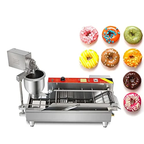 Commercial 2 Rows Automatic Donut Maker Machine, 7L Hopper Electric Frying Donuts Maker With 3 Sizes Moulds, 110V Doughnut Making Machine With Intelligent Control Panel (1200PCS/H) 4 Commercial 2 Rows Automatic Donut Maker Machine, 7L Hopper Electric Frying Donuts Maker With 3 Sizes Moulds, 110V Doughnut Making Machine With Intelligent Control Panel (1200PCS/H) - Image 2