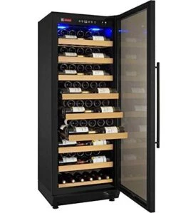 24" Wide Vite II Tru-Vino 99 Bottle Dual Zone Stainless Steel Right Hinge Wine Refrigerator