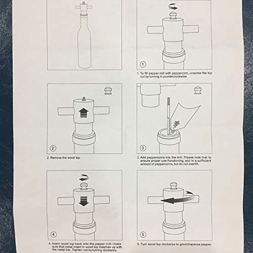 Giant Wood Pepper Mill Hotel Salt Pepper Mill Large 20" Super Big Oak Wooden Salt And Pepper Stainless Steel Core Manual Pepper Grinder-Brown 7 Giant Wood Pepper Mill Hotel Salt Pepper Mill Large 20" Super Big Oak Wooden Salt And Pepper Stainless Steel Core Manual Pepper Grinder-Brown - Image 5